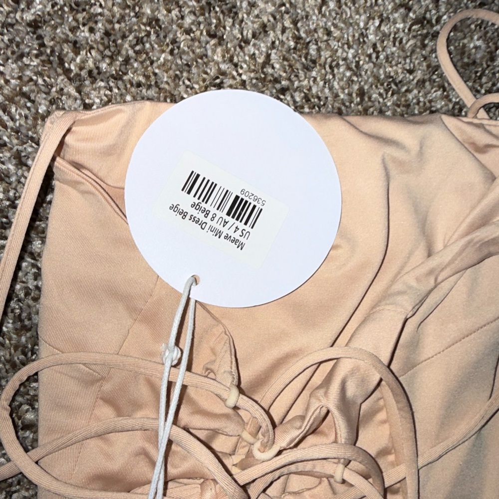 Princess Polly Blush Ruched Dress going out dress fun nude dress - Picture 4 of 6